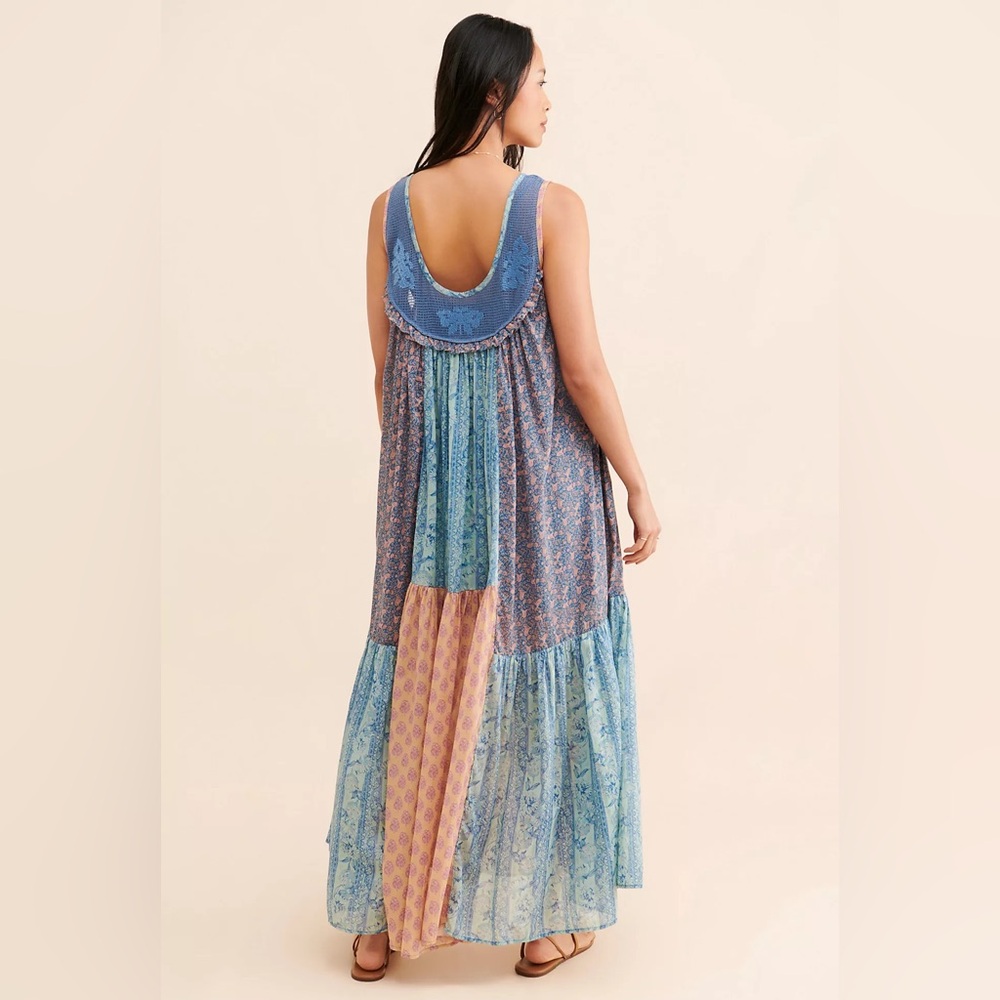 Free People Blue and Pink Maxi Dress - Picture 2 of 8